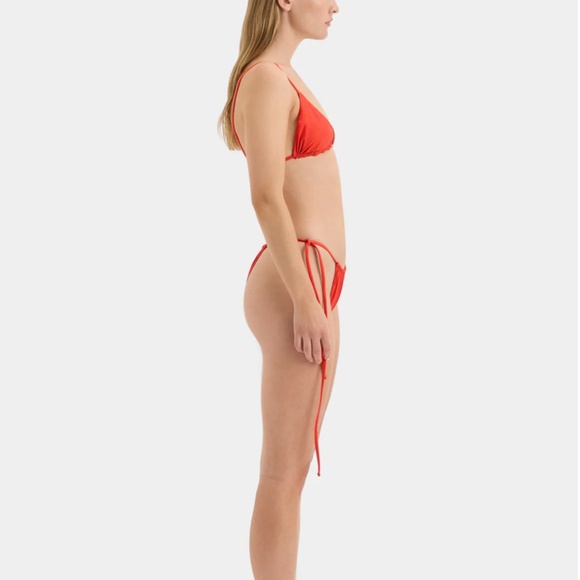 470. SIR. The Label Clarita String Bikini in Tangerine $200 EUC Sz 0 = XS - Picture 4 of 7